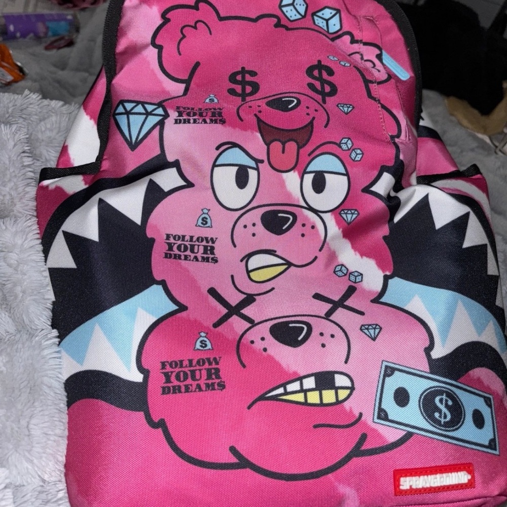 Sprayground Money Bear Stack Em High Backpack (Hard to Find)